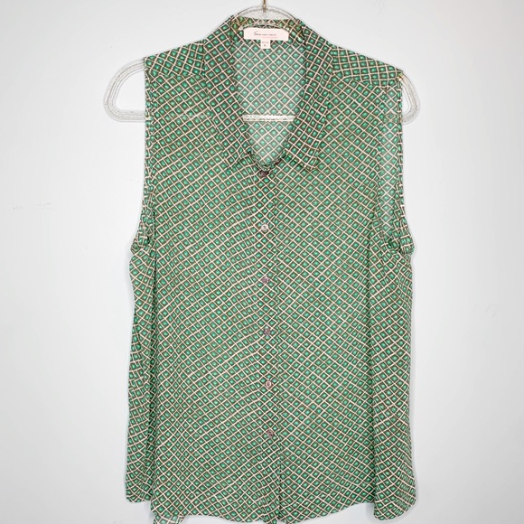 Two By Vince Camuto Sleeveless Button Down - Picture 1 of 5